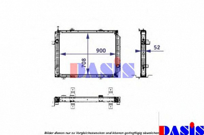 AKS DASIS 290008n -  Радиатор, охлаждение двигателя